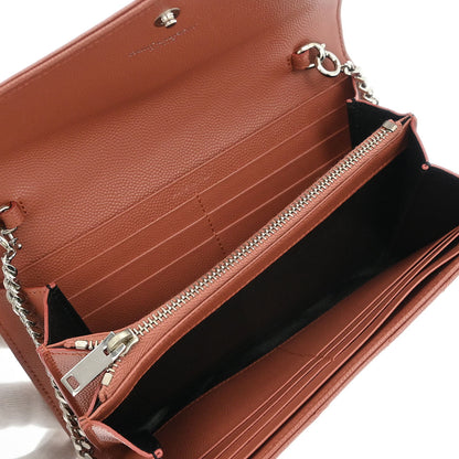 Saint Laurent Pink Envelope WOC Wallet on Chain Handbag