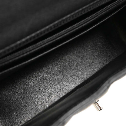 Chanel 2018-2019 Black Lambskin Classic Single Flap Shoulder Bag
