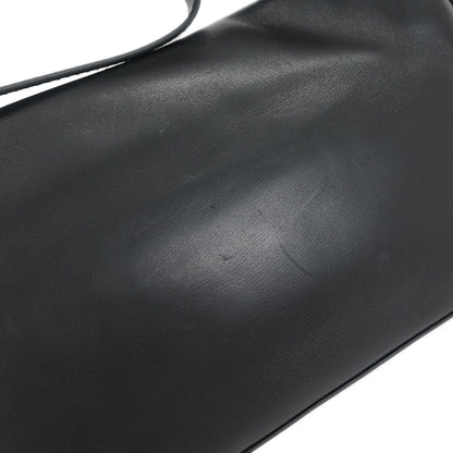 Fendi Black Leather Baguette Handbag