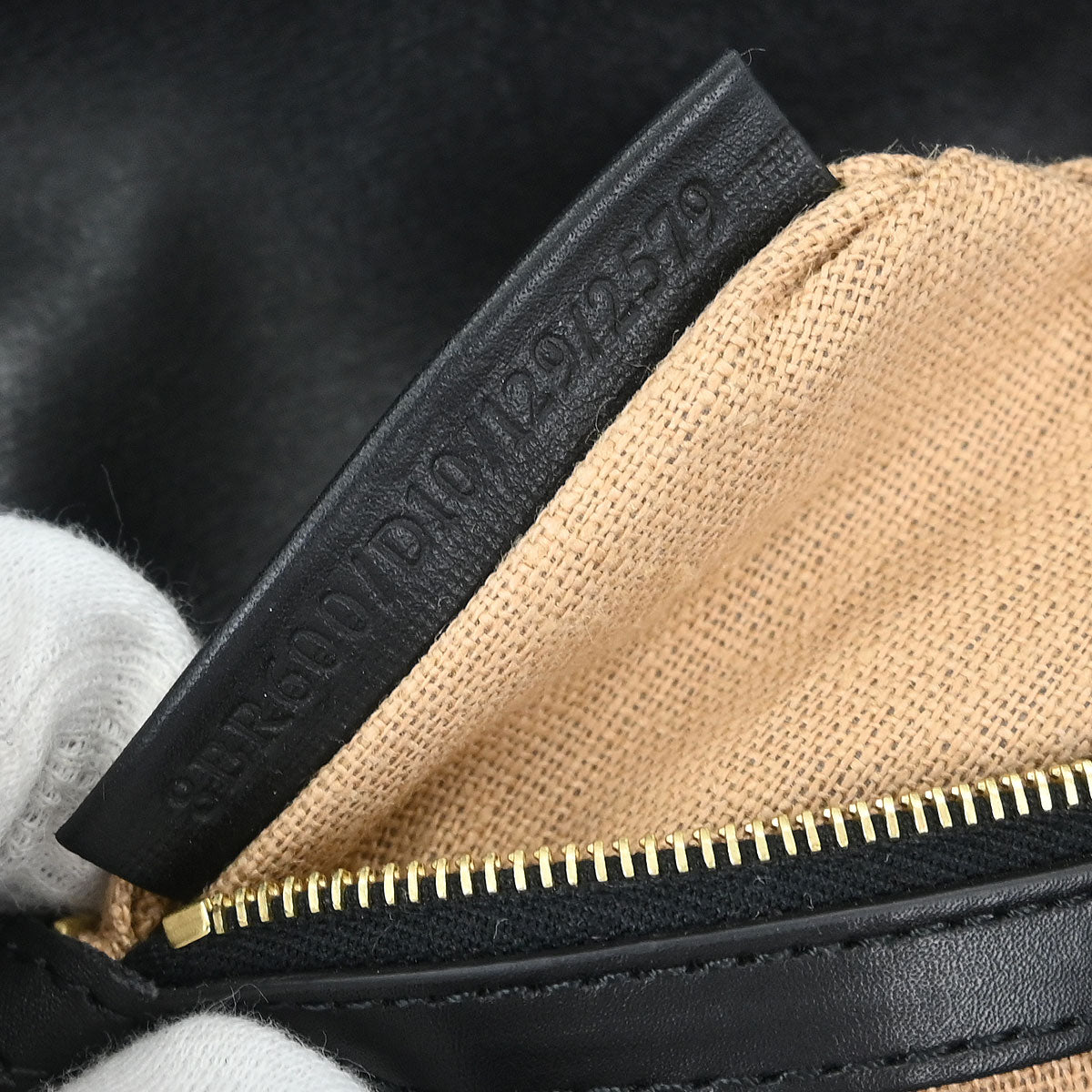 Fendi Black Leather Baguette Handbag