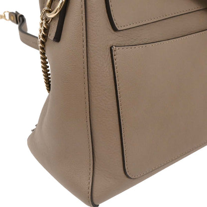 Chloe Gray Leather Faye Day 2way Shoulder Handbag
