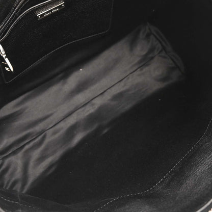 Miu Miu Black Leather 2way Shoulder Tote Handbag
