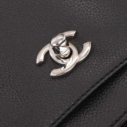 Chanel 2012-2013 Black Calfskin Executive Cerf Tote Bag