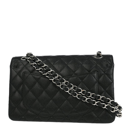 Chanel 2012 Black Caviar Small Classic Double Flap Shoulder Bag