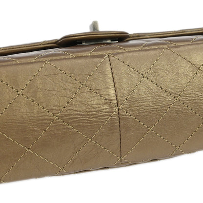 Chanel Bronze Calfskin 2.55 Double Flap Shoulder Bag