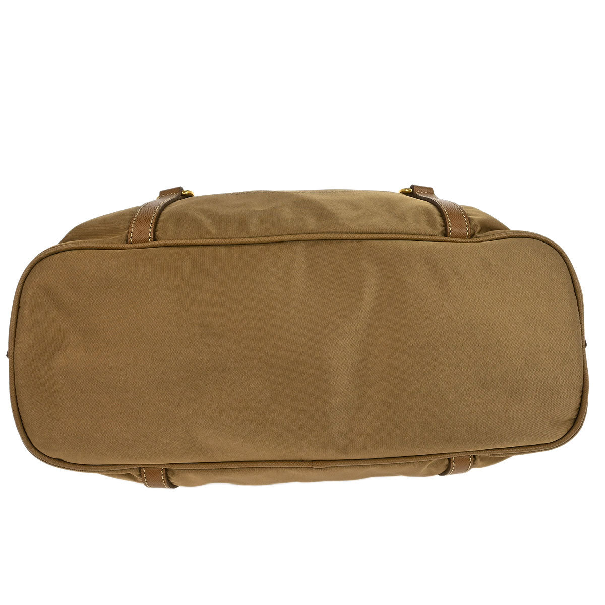 Prada Beige Nylon Logo Jacquard Shoulder Bag