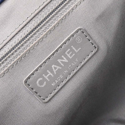 Chanel 2013-2014 Blue Calfskin Chain Around Shoulder Bag