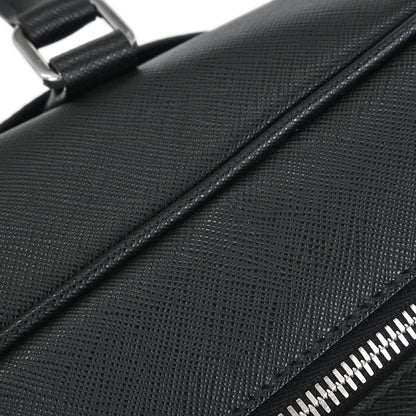 Prada Black Leather Travel Handbag