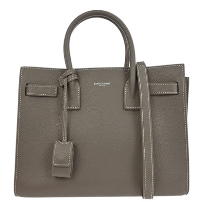Saint Laurent Gray Sac de Jour 2way Shoulder Handbag