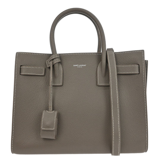Saint Laurent Gray Sac de Jour 2way Shoulder Handbag