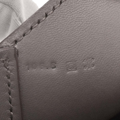 Hermes 2013 Etain Evercolor Pliplat Clutch Bag