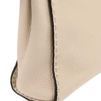 Fendi Ivory Leather Peekaboo 2way Shoulder Handbag