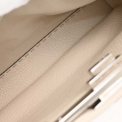Fendi Ivory Leather Peekaboo 2way Shoulder Handbag