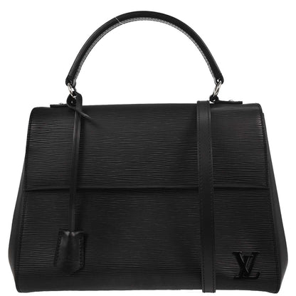 Louis Vuitton Black Epi Cluny MM 2way Shoulder Handbag M41302