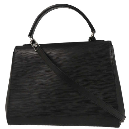 Louis Vuitton Black Epi Cluny MM 2way Shoulder Handbag M41302