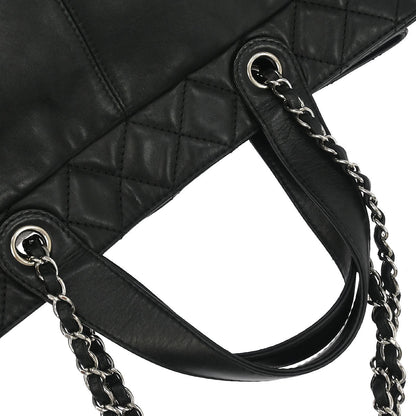 Chanel 2012-2013 Black Calfskin Trianon Tote 2way Shoulder Handbag