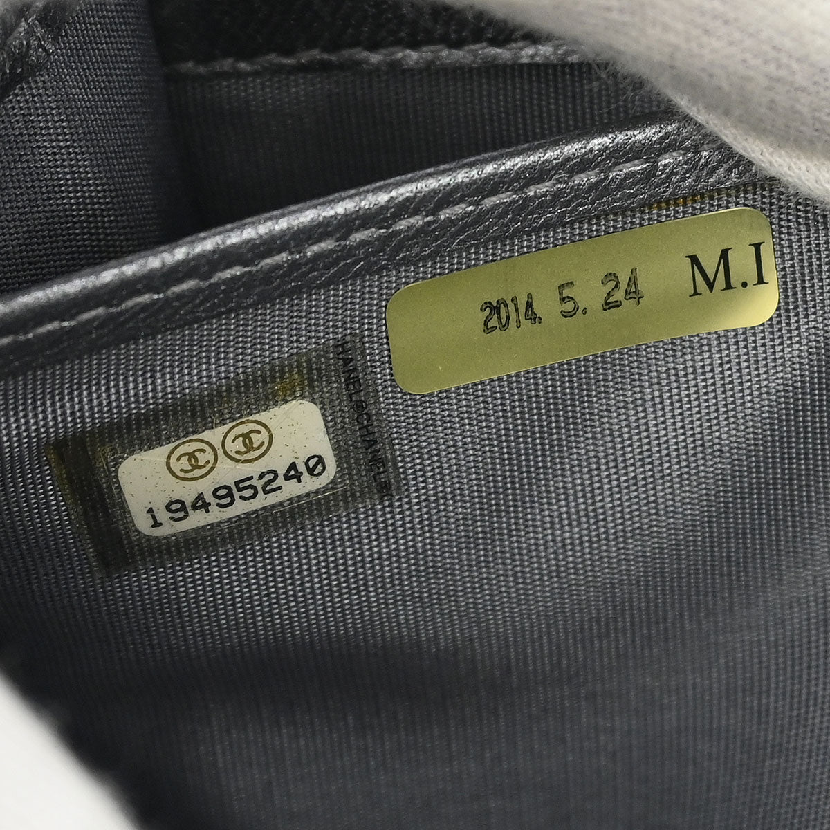 Chanel 2014 Silver Lambskin Long Wallet