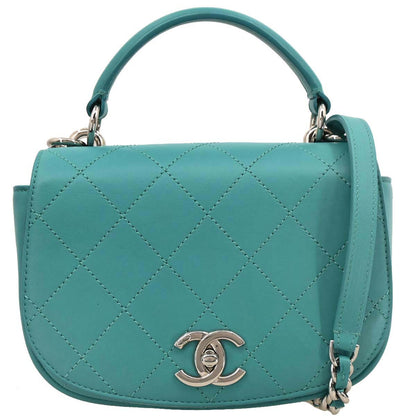 Chanel 2017 Emerald Green Calfskin Ring My Bag 2way Shoulder Handbag