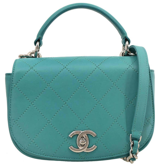 Chanel 2017 Emerald Green Calfskin Ring My Bag 2way Shoulder Handbag