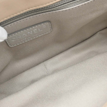 Chanel 2012 Beige Lambskin Country Chic Flap Bag Shoulder Bag