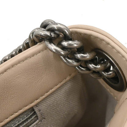 Chanel 2012 Beige Lambskin Country Chic Flap Bag Shoulder Bag
