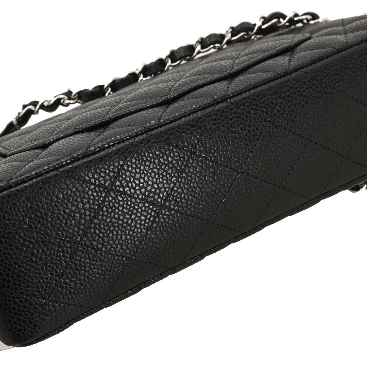 Chanel 2019 Black Caviar Small Classic Double Flap Shoulder Bag