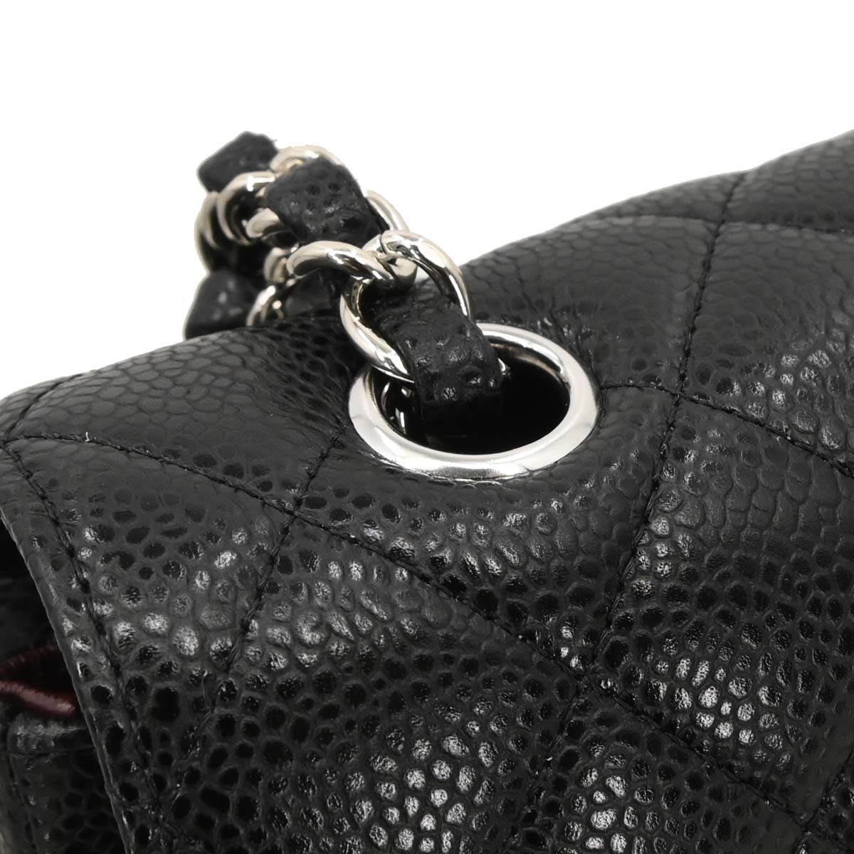 Chanel 2019 Black Caviar Small Classic Double Flap Shoulder Bag