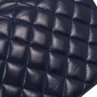 Chanel 2016-2017 Navy Calfskin Day Trip Flap Bag