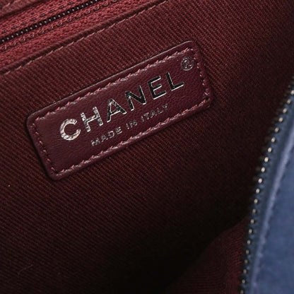 Chanel 2016-2017 Navy Calfskin Day Trip Flap Bag