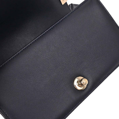 Boy Chanel 2018-2019 Navy Lambskin Small Chain Shoulder Bag