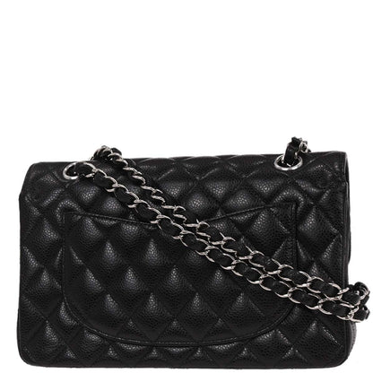 Chanel Black Caviar Small Classic Double Flap Shoulder Bag