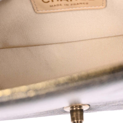 Boy Chanel 2017-2018 Gold Calfskin Small Chain Shoulder Bag