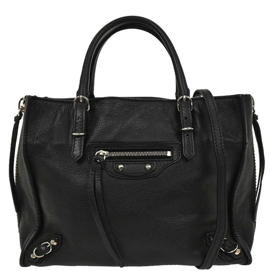 Balenciaga Black Papier A6 Tote Shoulder Bag