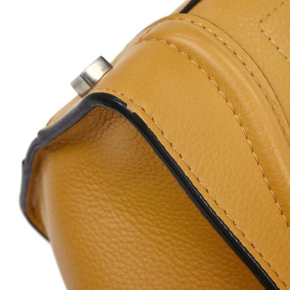 Celine Yellow Leather Micro Luggage Tote Bag