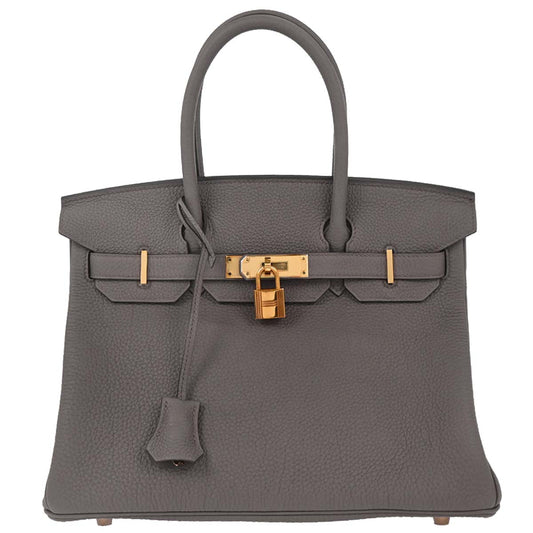 Hermes 2019 Gris Etain Togo Birkin 30 Handbag