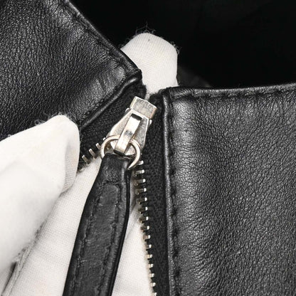 Chanel 2011 Black Calfskin Shoulder Tote Bag