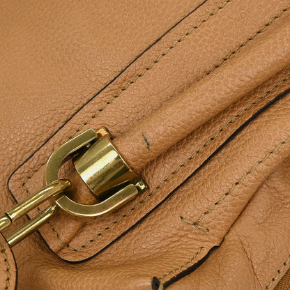 Chloe Brown Leather Paraty 2way Shoulder Handbag