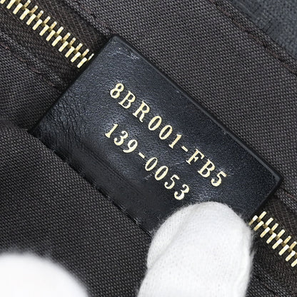 Fendi Gray Zucchino Mamma Baguette Handbag