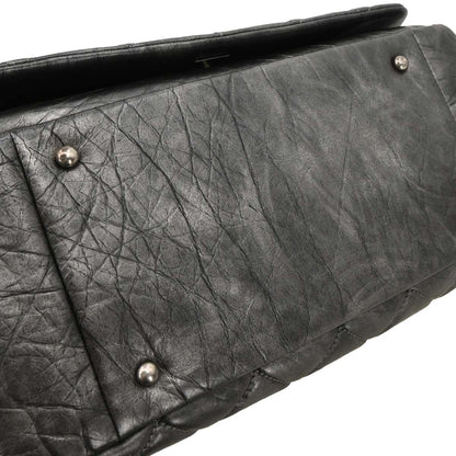 Chanel 2011 Gray Calfskin Pondichery Flap 2way Shoulder Handbag