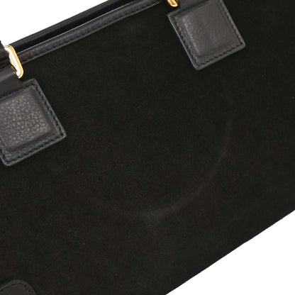 Loewe Black Suede Leather Amazona 28 Handbag