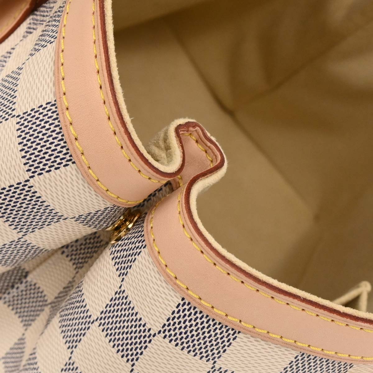 Louis Vuitton 2012 Damier Azur Hampstead PM Tote Handbag N51207