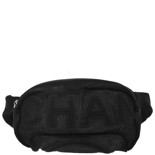 Chanel 2019 Black Mesh Bum Bag