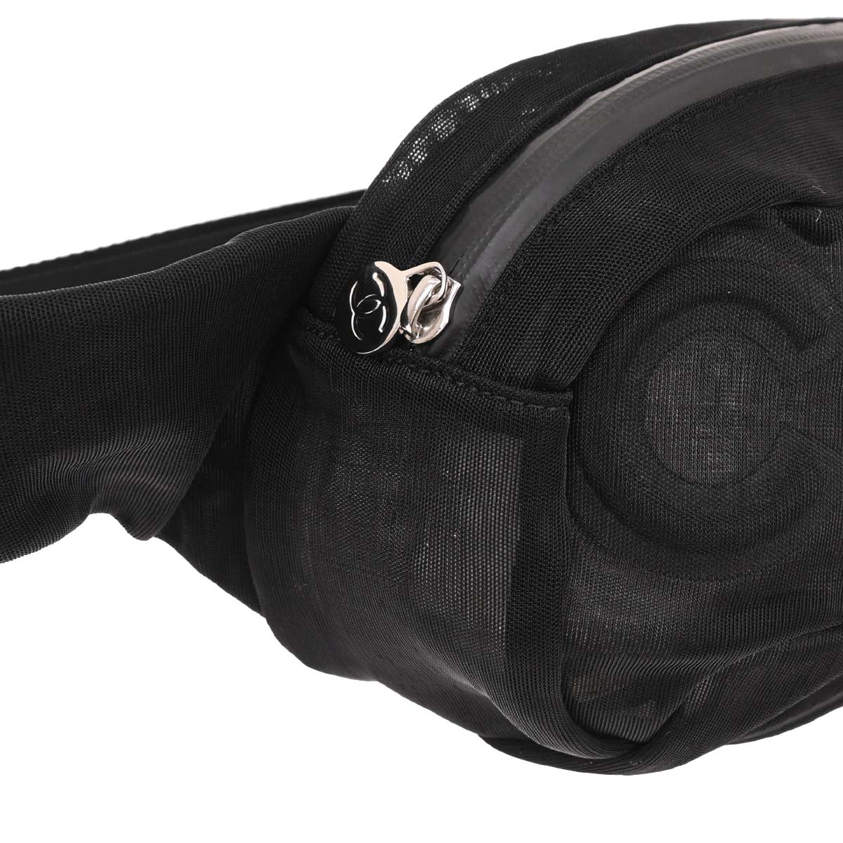 Chanel 2019 Black Mesh Bum Bag