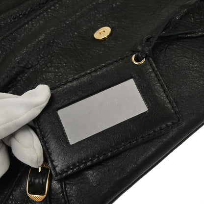Balenciaga Black Giant Envelope Clutch Bag