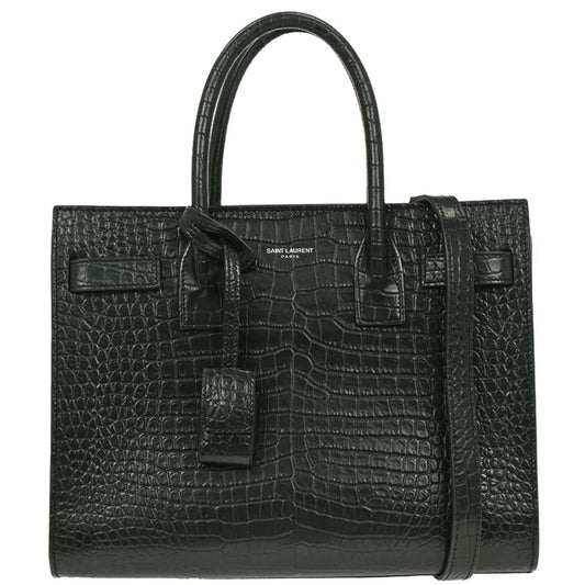 Saint Laurent Dark Gray Sac de Jour 2way Shoulder Handbag
