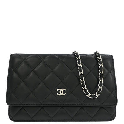 Chanel 2012-2013 Black Lambskin Classic WOC Wallet On Chain