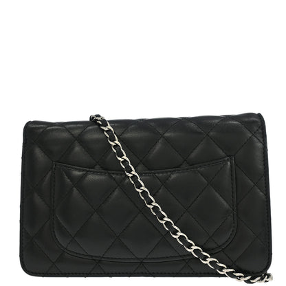 Chanel 2012-2013 Black Lambskin Classic WOC Wallet On Chain