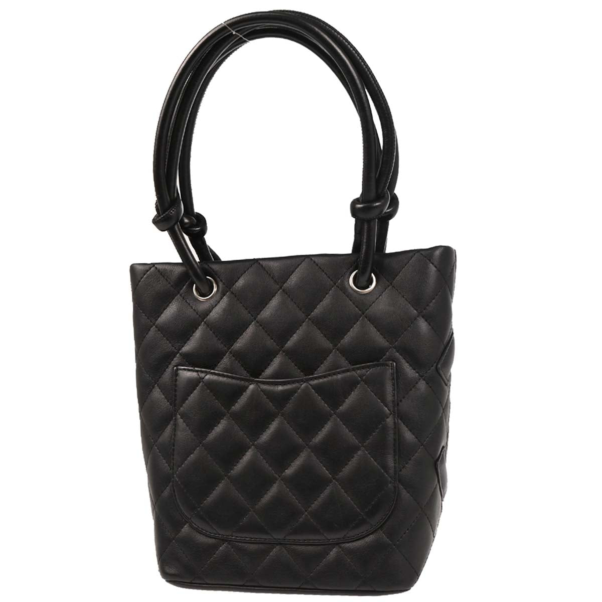 Chanel Black Calfskin Cambon Ligne Tote Handbag