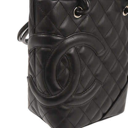 Chanel Black Calfskin Cambon Ligne Tote Handbag