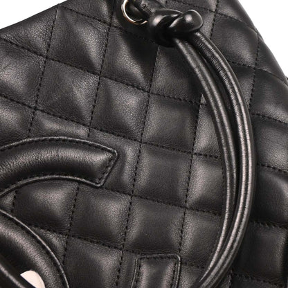 Chanel Black Calfskin Cambon Ligne Tote Handbag